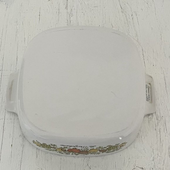Vintage 2 quart Corning Ware Spice of Life La Marjolaine A-2-B with lid P-9-C-1 - Picture 10 of 11